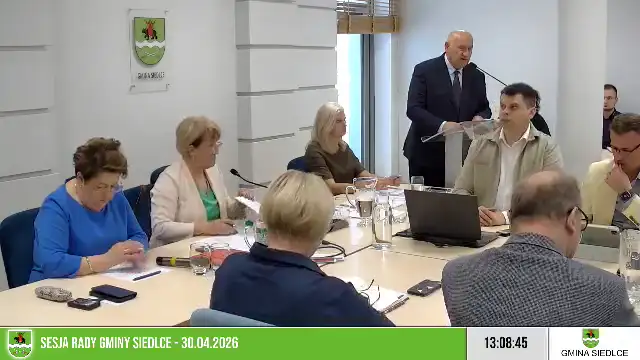 Sesja Rady Gminy Siedlce on 30-Apr-26-11:08:30