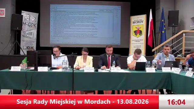 Sesja Rady Miejskiej w Mordach on 13-Aug-26-13:54:36