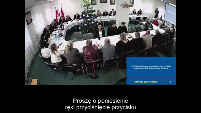 Sesja Rady Gminy Wodynie - 27.12.2023 / NAPISY