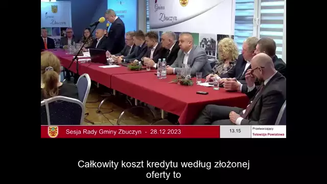 Sesja Rady Gminy Zbuczyn– 28.12.2023 / NAPISY