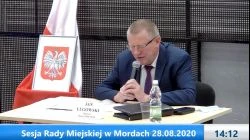 Sesja Rady Miejskiej w Mordach – 28.08.2020