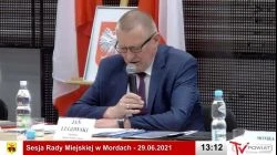 Sesja Rady Miejskiej w Mordach – 29.06.2021