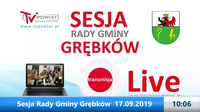 Sesja Rady Gminy Grębków – 17.09.2019