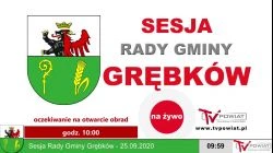 Sesja Rady Gminy Grębków - 25.09.2020