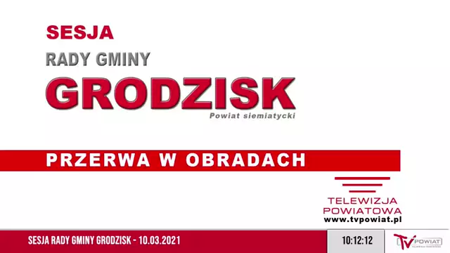Sesja Rady Gminy Grodzisk – 10.03.2021