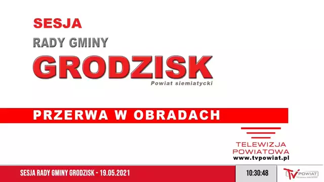 Sesja Rady Gminy Grodzisk – 19.05.2021