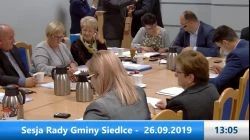 Sesja Rady Gminy Siedlce – 26.09.2019