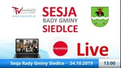 Sesja Rady Gminy Siedlce – 24.10.2019