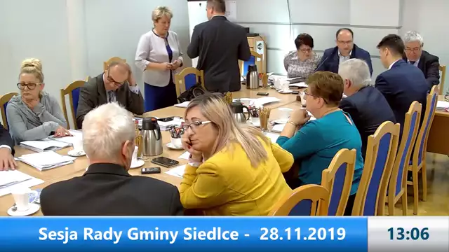 Sesja Rady Gminy Siedlce - 28.11.2019r.