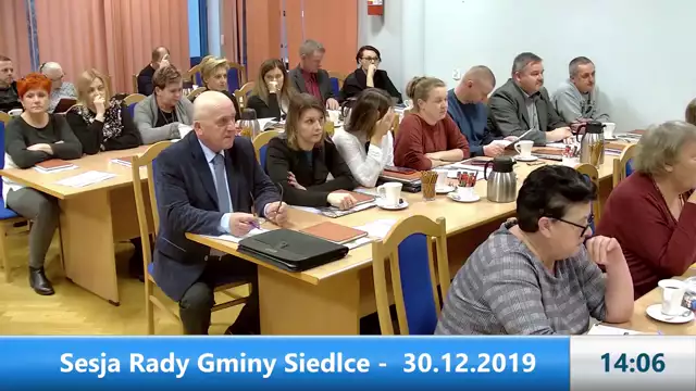 Sesja Rady Gminy Siedlce – 30.12.2019