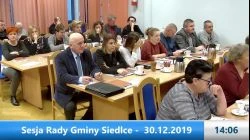 Sesja Rady Gminy Siedlce – 30.12.2019