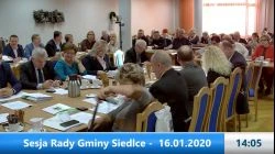 Sesja Rady Gminy Siedlce -16.01.2020