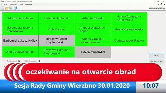 Sesja Rady Gminy Wierzbno – 30.01.2020r