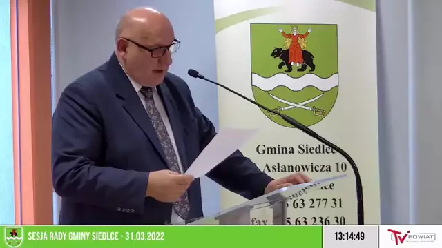 Sesja Rady Gminy Siedlce – 31.03.2022