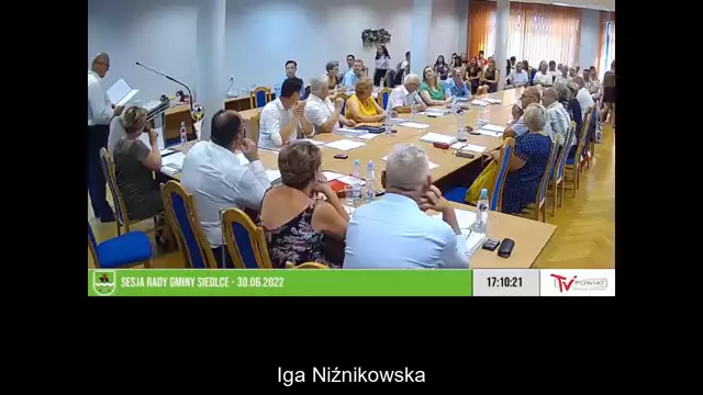Sesja Rady Gminy Siedlce – 30.06.2022-NAPISY