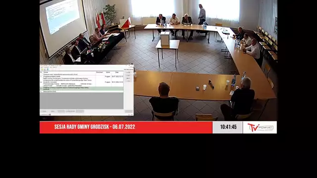 Sesja Rady Gminy Grodzisk - 06.07.2022 - NAPISY