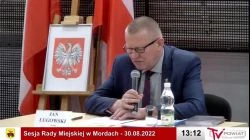 Sesja Rady Miejskiej w Mordach – 30.08.2022