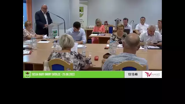 Sesja Rady Gminy Siedlce – 25.08.2022 / NAPISY