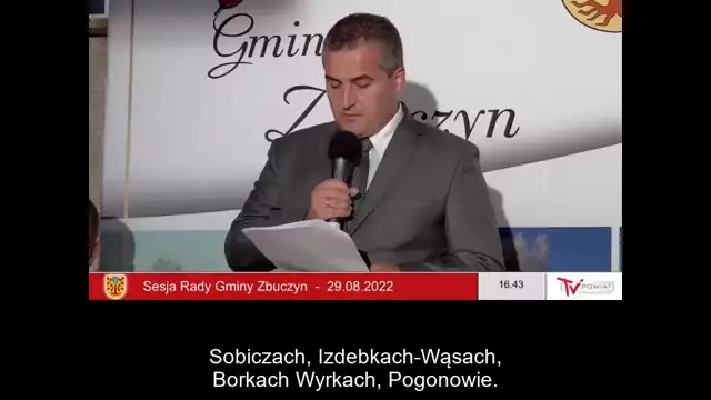 Sesja Rady Gminy Zbuczyn – 29.08.2022 / NAPISY