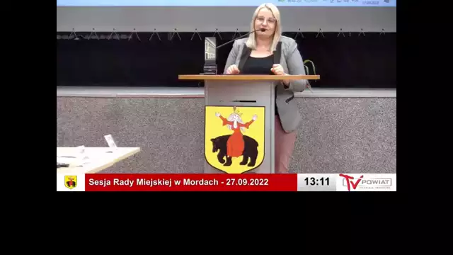 Sesja Rady Miejskiej w Mordach – 27.09.2022 / NAPISY