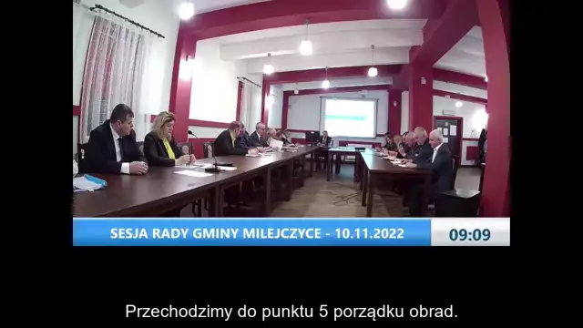 Sesja Rady Gminy Milejczyce – 10.11.2022 / NAPISY