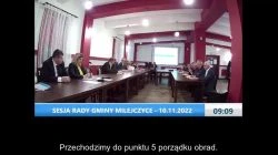 Sesja Rady Gminy Milejczyce – 10.11.2022 / NAPISY