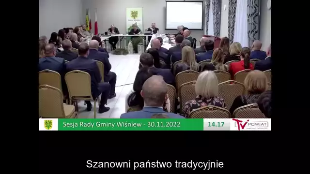 Sesja Rady Gminy Wiśniew – 30,11.2022 / NAPISY