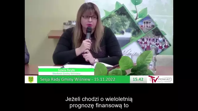 Sesja Rady Gminy Wiśniew – 15.11.2022 / NAPISY
