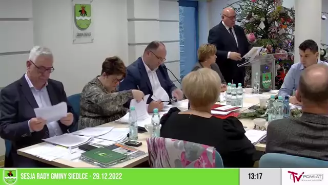 Sesja Rady Gminy Siedlce - 29.12.2022