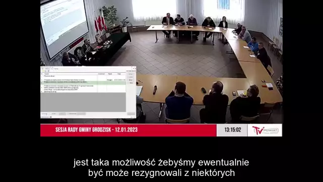 Sesja Rady Gminy Grodzisk – 12.01.2023 / NAPISY