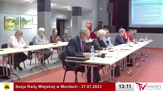 Sesja Rady Miejskiej w Mordach – 27.01.2023