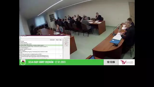 Sesja Rady Gminy Grębków – 27.01.2023 / NAPISY