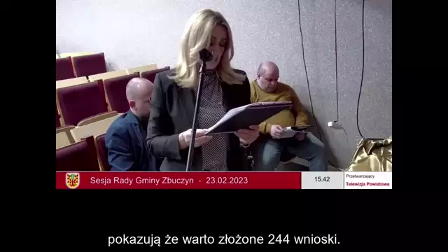 Sesja Rady Gminy Zbuczyn – 23.02.2023 / NAPISY