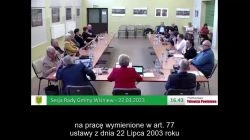 Sesja Rady Gminy Wiśniew – 22.03.2023 / NAPISY