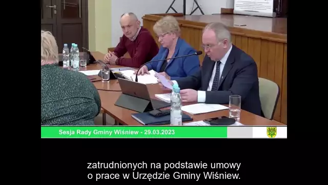 Sesja Rady Gminy Wiśniew – 29.03.2023 / NAPISY