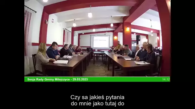 Sesja Rady Gminy Milejczyce – 29.03.2023 / NAPISY