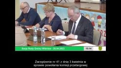 Sesja Rady Gminy Wiśniew – 26.04.2023 / NAPISY