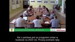 Sesja Rady Gminy Wiśniew- 04.08.2023 / NAPISY