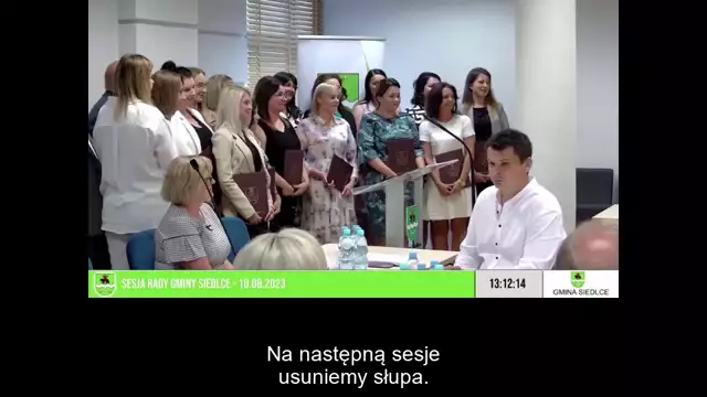 Sesja Rady Gminy Siedlce – 10.08.2023 / NAPISY