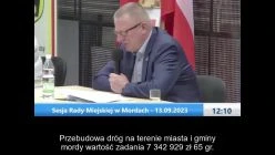 Sesja Rady Miejskiej w Mordach – 13.09.2023 / NAPISY