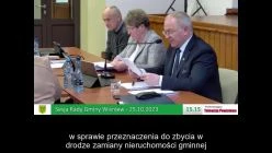 Sesja Rady Gminy Wiśniew –  25.10.2023 / NAPISY