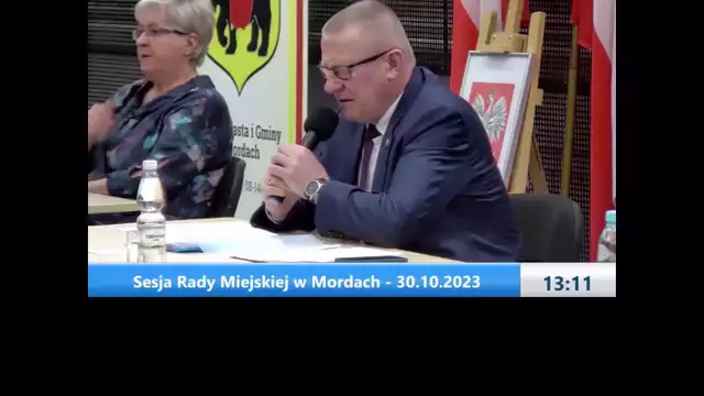 Sesja Rady Miejskiej w Mordach – 30.10.2023 / NAPISY