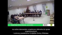 Sesja Rady Gminy Wiśniew –  28.12.2023 / NAPISY