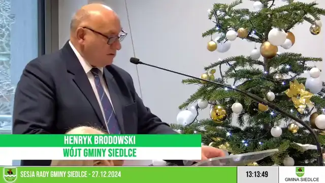 Sesja Rady Gminy Siedlce – 27.12.2024