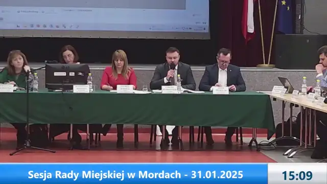 Sesja Rady Miejskiej w Mordach – 31.01.2025