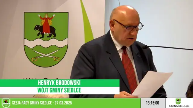 Sesja Rady Gminy Siedlce – 27.03.2025