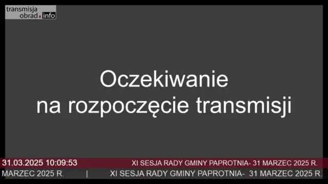 Sesja Rady Gminy Paprotnia – 31.03.2025