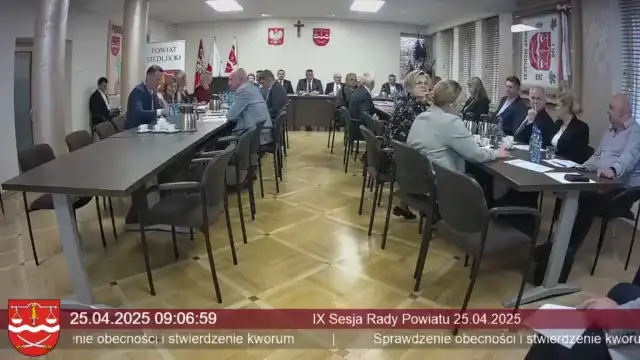 Sesja Rady Powiatu Siedleckiego - 25.04.2025