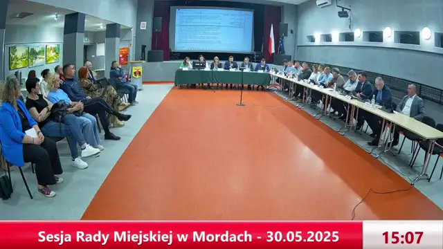 Sesja Rady Miejskiej w Mordach - 30.05.2025