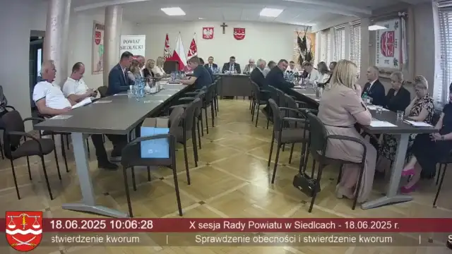 Sesja Rady Powiatu w Siedlcach - 18.06.2025